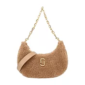 MARC JACOBS THE TEDDY CURVE 泰迪鏈帶手提/肩揹包- 棕
