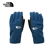 The North Face 拼接可觸控保暖戶外手套 男女-藍-NF0A7RHEHDC L 藍色