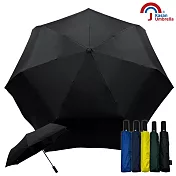 【KASAN 雨傘媽媽】紳士金士曼2 防風抗UV傘/自動傘/黑膠傘/三折傘 經典黑