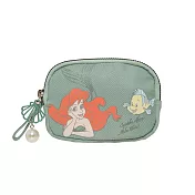 【Disney】小美人魚-雙層零錢包-薄荷綠 PTD22-C7-24MI