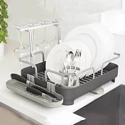 《Umbra》Holster瀝水餐具碗盤瀝水架 | 餐具 碗盤收納架 流理臺架 - 昏灰42.1cm