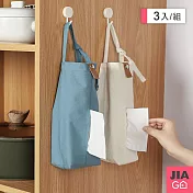 JIAGO 日式簡約衛生紙抽取套帆布掛袋-3入組 灰色