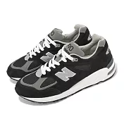 New Balance 休閒鞋 990 V2 男鞋 黑 銀 麂皮 美製 反光 復古 運動鞋 NB 紐巴倫 M990BL2D