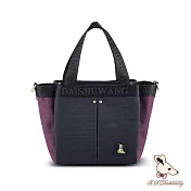 B.S.D.S冰山袋鼠 - 玩色主義 - 雙色輕量多層購物包【9012-KU】 野莓黑