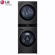 LG樂金 WashTower洗衣19公斤+乾衣16公斤 AI智控洗乾衣機WD-S1916B (尊爵黑)