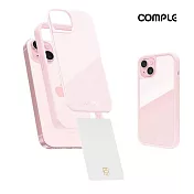 COMPLE iPhone 15 6.1吋專用 MagSafe感應式卡槽防摔保護殼(多色) 粉