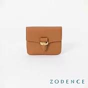 ZODENCE RING進口真皮卡片零錢包 暖駝