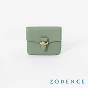 ZODENCE RING進口真皮卡片零錢包 抹茶綠