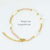 【水星記】波西米亞輕奢天然石多彩珍珠水晶串珠手鏈 _XB3012