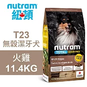 【Nutram 紐頓】T23 無穀潔牙犬 火雞 11.4KG狗飼料 狗食 犬糧