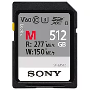 SONY SDXC U3 512GB 高速記憶卡 SF-M512 公司貨 黑
