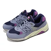 New Balance 休閒鞋 580 男鞋 紫 黑 藍莓 緩震 復古 紐巴倫 NB MT580VB2-D 23cm PURPLE/NAVY