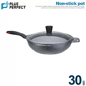 理想PERFECT 極緻鑄造不沾平底鍋 30cm附蓋 IKH_22030 台灣製