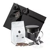 【PO:Selected】丹麥POx黑沃耶加雪菲咖啡禮盒組(玻璃咖啡杯350ml-共4色) 黑