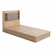IDEA-MIT寢室傢俱套裝單人加大兩件組-床頭+床底 暖棕原木