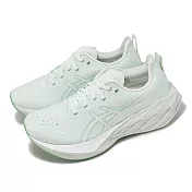 Asics 慢跑鞋 Novablast 4 女鞋 薄荷綠 白 回彈 長距離 路跑 運動鞋 亞瑟士 1012B510300