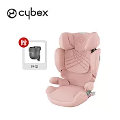 Cybex 德國 Solution T i-Fix Plus 頂級透氣美型兒童安全汽座(贈杯架) - 櫻花粉