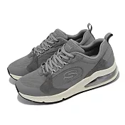 Skechers 休閒鞋 Uno 2-90s 2 灰 米 男鞋 緩衝 氣墊 記憶鞋墊 麂皮 運動鞋  183065GRY