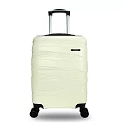 DF travel - 愛丁堡系列PC霧面密碼鎖24吋ABS旅行箱 - 多色可選 白色