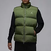 NIKE AS M J ESS STMT ECO VEST 男羽絨背心-綠-FB7308340 L 綠色