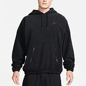 NIKE AS M NK CLUB+ POLAR FLC PO HOO 男連帽上衣-黑-FB8389010 S 黑色