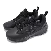 adidas 戶外鞋 Terrex Unity Lea 男鞋 女鞋 黑 緩衝 抗撕裂 止滑 越野 登山鞋 運動鞋 IF4980 23cm BLACK