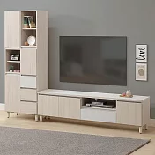 Homelike 喜家居8.2尺岩板視廳組合櫃(6尺電視櫃+三抽書櫃)(2347)