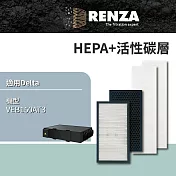 RENZA適用 Delta 台達電 VEB150AT3 全熱交換器 活性碳HEPA濾網4件一組 濾芯 濾心