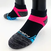 【WOAWOA】能量激發登山襪-低筒-女款|單雙(健走襪 除臭襪 襪子 男襪 女襪 運動襪) 粉紅色M(22-24公分)