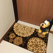 【Fuwaly】超細纖維止滑膠底地墊 綉-58x88cm