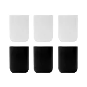 《EXCELSA》Nordic玻璃杯6入 | 水杯 茶杯 咖啡杯 - 黑白300ml