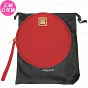 GIORGIO ARMANI 紅色時尚編織手拿包(公司貨)