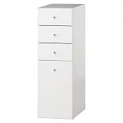 和歌山四抽隙縫櫃-大 白