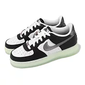 Nike 休閒鞋 Air Force 1 Low LV8 GS 大童 女鞋 黑 白 龍年 新年 CNY 夜光 FZ5529-103