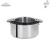 法國Cristel｜Mutine自由經典三層不鏽鋼湯鍋/16+18+20cm三入組 S3CQ