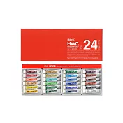 日本 Holbein 好賓 專家透明水彩顏料 24色套組