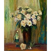 【玲廊滿藝】劉美伶-白玫瑰一53x45.5cm