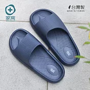 【+O家窩】MIT 雅漫EVA輕量釋壓厚軟底防滑拖鞋-男女款/多色可選- 海軍藍(28cm)
