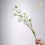 【Floral M】初戀少女白色波斯菊仿真花花材 （3入組）
