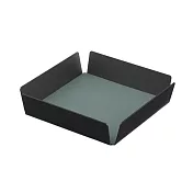 LIND DNA 雙面皮革托盤 XS （深灰框、淡綠 / 深灰 ）