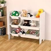 【H&R安室家】兒童玩具收納架 置物架 置物籃 BN176
