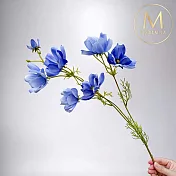 【Floral M】初戀少女藍色波斯菊仿真花花材 （3入組）