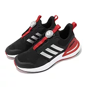 adidas 慢跑鞋 RapidaSport 中童鞋 黑 紅 避震 BOA 無鞋帶 路跑 運動鞋 愛迪達 ID3388