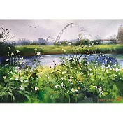 【玲廊滿藝】(阿力)余思瑩-新月橋◆濕地27x39cm