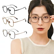 【ALEGANT】英倫時尚輕量鈦皇室質感霧面方框UV400濾藍光眼鏡 雅致黑