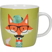 《KitchenCraft》骨瓷馬克杯(紳士狐狸425ml) | 水杯 茶杯 咖啡杯