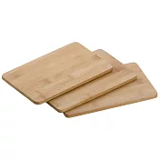 《KELA》長方竹製砧板3入 | 切菜 切菜砧板 - 22cm