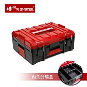 【台灣樹德】MIT台灣製 TB-1 職人旗艦重載工具箱(有內盒)- 紅黑