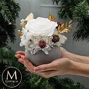 【Floral M】冬季小木屋永生花禮