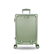 DF travel - 愛情海系列前開USB充電TSA海關密碼鎖筆電收納鎖飛機輪20吋行李箱 - 共4色 綠色